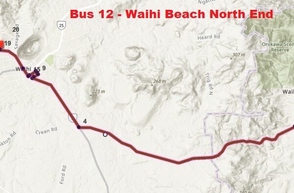 Bus 12 Waihi Beach North End