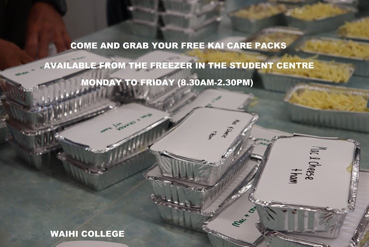 Kai Care Meals & Free Sanitary Products @ Waihi College