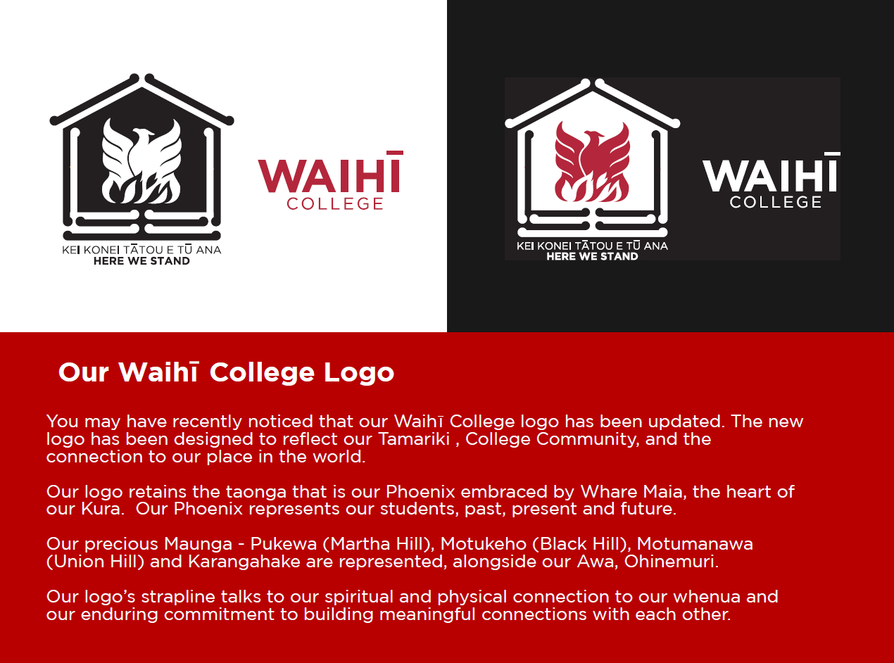 The new Waihi College logo