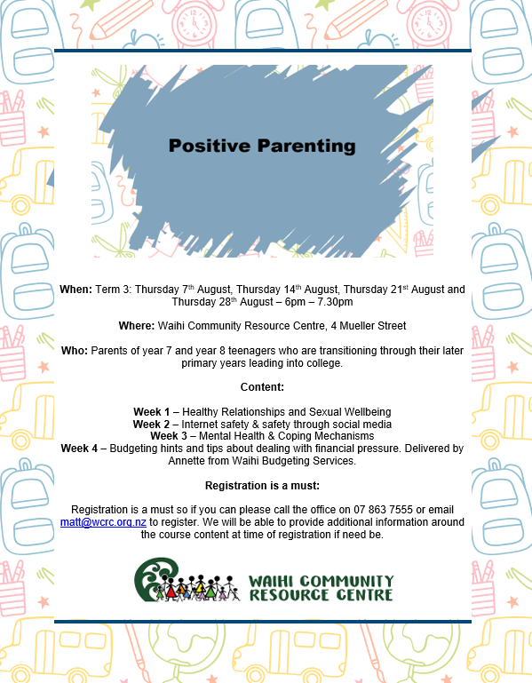 Positive Parenting: Term 3