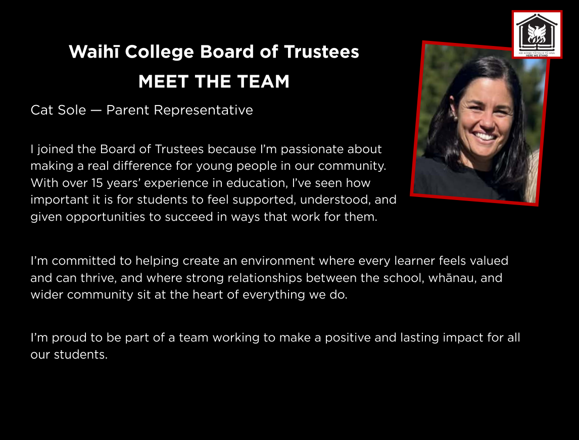 GET TO KNOW OUR BOARD OF TRUSTEES: Cat Sole