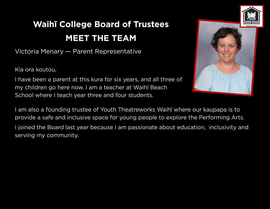 GET TO KNOW OUR BOARD OF TRUSTEES: Victoria Menary