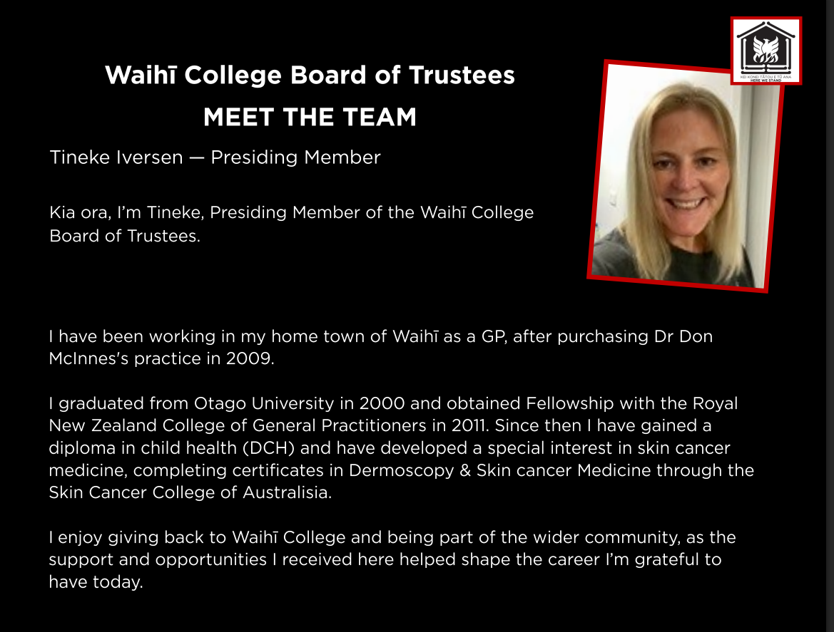 GET TO KNOW OUR BOARD OF TRUSTEES: Tineke Iversen