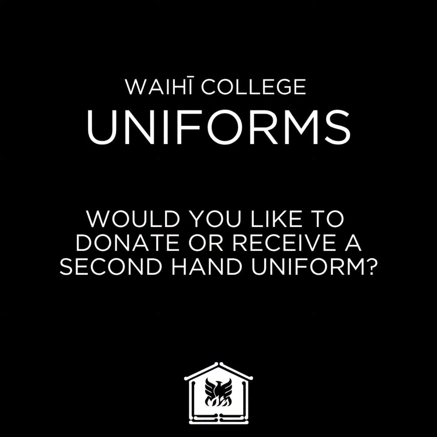GIVE YOUR OLD UNIFORM A NEW HOME