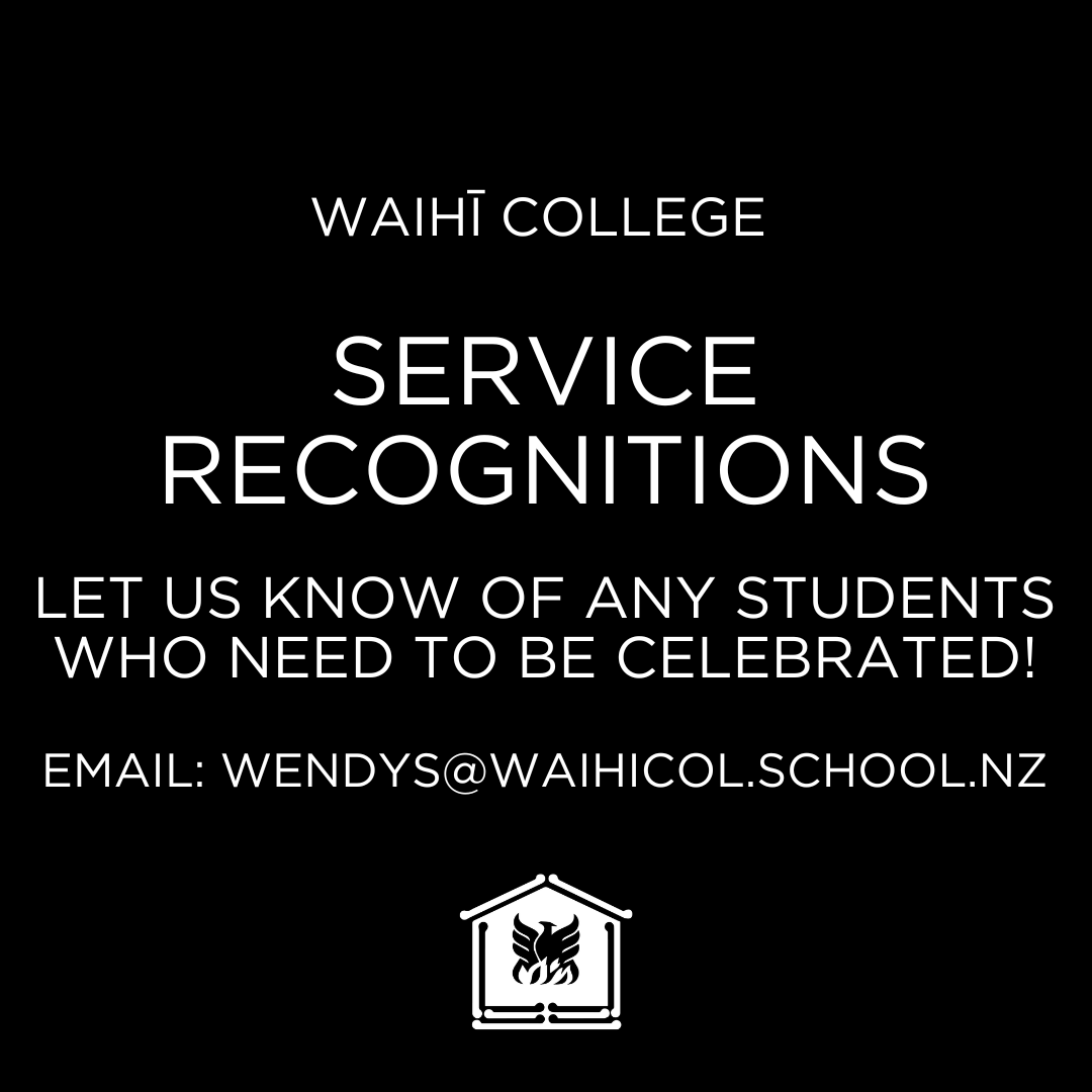 SERVICE RECOGNITIONS: LET US KNOW