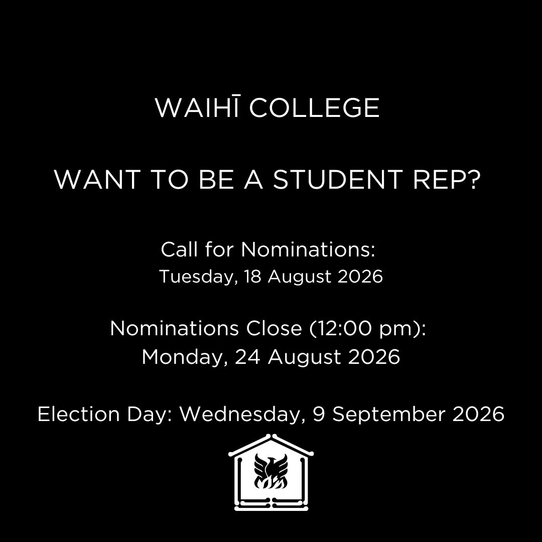 STUDENT REP Call for Nominations: 18th August