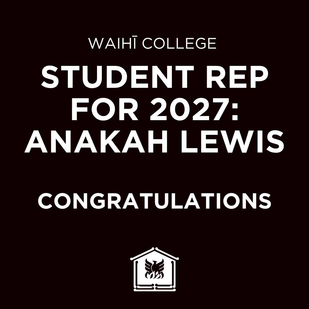 Student Representative for 2027: Anakah Lewis